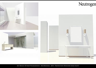 Set Design 3D And Visualization - Neutrogena - 2014