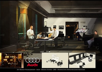 Set Design Visualization - Audi - Design Studio - 2005
