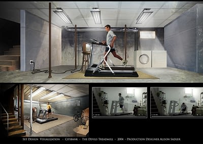 Set Design Visualization - Citibank - The Devil's Treadmill - 2004