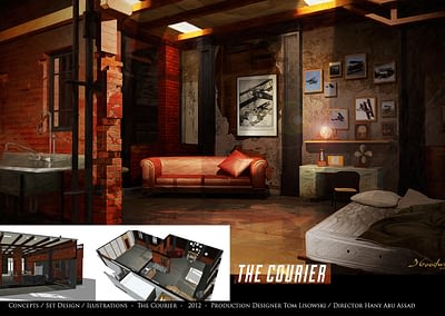 Concepts / Set Design / Illustrations - The Courier 2012