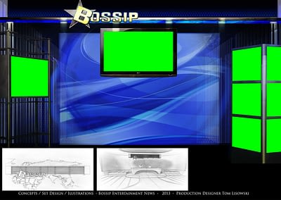 Concepts / Set Design / Illustrations - Bossip Entertainment News - 2013