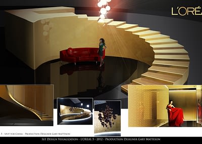 Set Design Visualization - L'Oreal 5 - 2012
